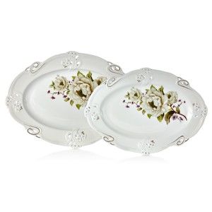 Zestaw 2 porcelanowych talerzy Franz Johann