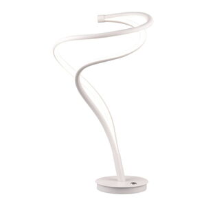 Biała lampa stołowa LED z metalowym kloszem (wys. 56 cm) Nala – Trio Select