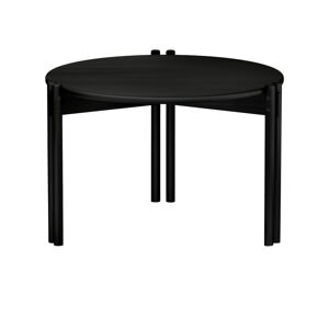Czarny okrągły stolik z litego drewna sosnowego ø 60 cm Sticks – Karup Design