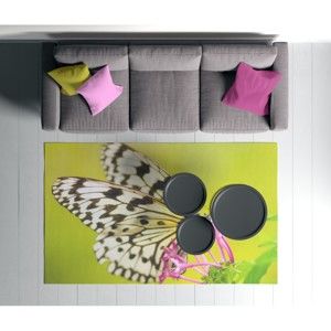 Zielony dywan Oyo home Suzzo Butterfly, 140x220 cm