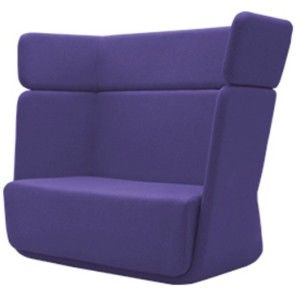 Niebiesko-fioletowy fotel Softline Basket Vision Lilac