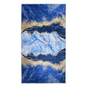 Niebieski/złoty dywan 80x50 cm - Vitaus