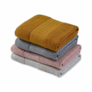 Zestaw 4 bawełnianych ręczników Le Bonom Milano, 70x140 cm