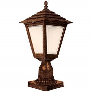 Brązowa lampa ogrodowa Lampis