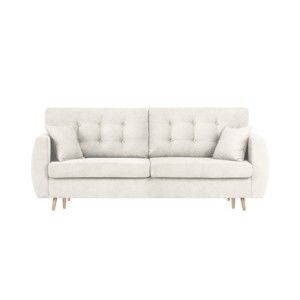 3-osobowa sofa rozkładana ze schowkiem w kolorze srebrnym Cosmopolitan design Amsterdam