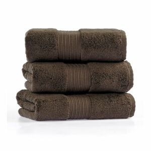 Zestaw 3 brązowych bawełnianych ręczników Foutastic Chicago, 30x50 cm