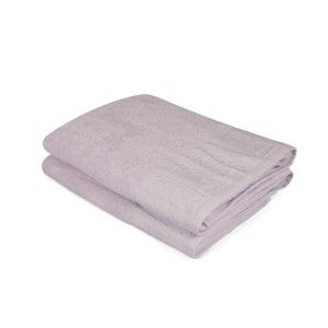 Zestaw dwóch lila ręczników kąpielowych Victorian, 150x90 cm