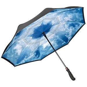 Niebieski parasol Von Lilienfeld Hamburg Sky FlicFlac, ø 110 cm