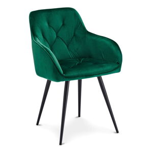Zielone krzesła zestaw 2 szt. z aksamitu Nadja – Furnhouse