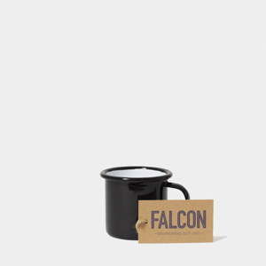 Czarny emaliowany kubeczek na espresso Falcon Enamelware, 160 ml
