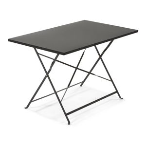 Szary metalowy stół składany La Forma Alrick, 110x70 cm