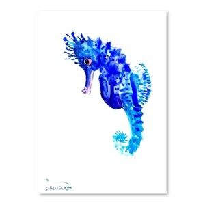 Autorski plakat Seahorse Suren Nersisyan, 30x21 cm