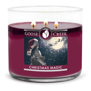 Świeczka zapachowa w szklanym pojemniku Goose Creek Christmas Magic, 35 godz. palenia