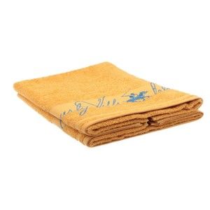 Zestaw 2 żółtych ręczników Beverly Hills Polo Club Tommy Yazi, 50x100 cm