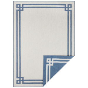 Niebiesko-kremowy dywan odpowiedni na zewnątrz Bougari Manito, 160x230 cm