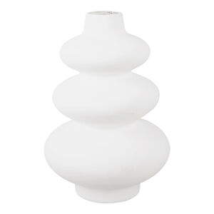 Biały ceramiczny wazon Karlsson Circles, wys. 28,5 cm
