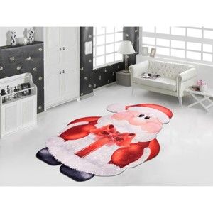 Czerwono-biały dywan Vitaus Santa, 80x150 cm