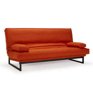 Czerwona rozkładana sofa ze zdejmowanym obiciem Innovation Fraction Elegance Paprika, 97x200 cm