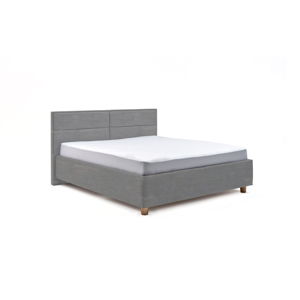 Błękitne dwuosobowe łóżko ze schowkiem DlaSpania Grace, 180x200 cm