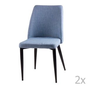 Zestaw 2 jasnoniebieskich krzeseł sømcasa Melissa