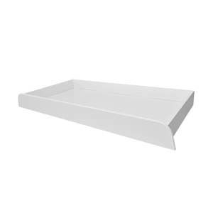 Biała szuflada na kółkach pod łóżeczko z kolekcji BELLAMY UP, 70x120 cm