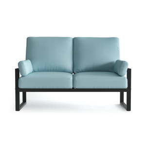Jasnoniebieska 2-osobowa sofa ogrodowa z podłokietnikami Marie Claire Home Angie