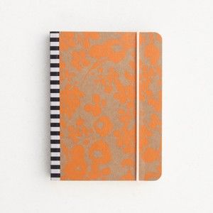 Mały pomarańczowy notatnik Caroline Gardner Mono Ditsy Small Chunky Notebook