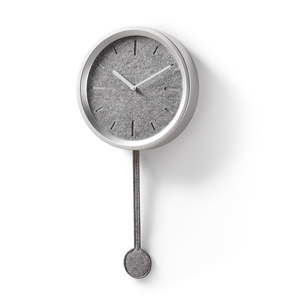 Zegar ścienny w srebrnej barwie La Forma Nexo