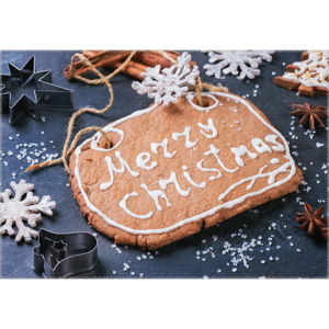 Dywan Vitaus Christmas Period Merry Christmas Cookie Sign, 50x80 cm