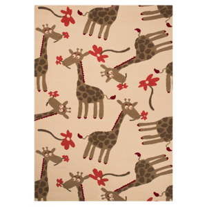 Brązowy dywan dziecięcy Zala Living Giraffe, 140x200 cm