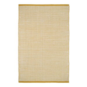 żółty dywan z wełną 170x110 cm Bergen - Nattiot