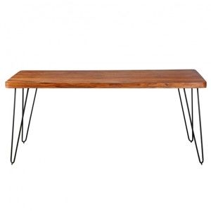 Stół z litego drewna sheesham Skyport BAGLI, 180x80 cm