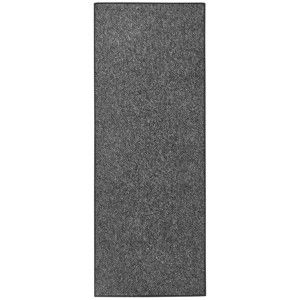 Antracytowoczarny chodnik BT Carpet, 80x300 cm