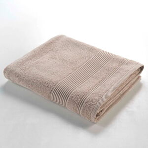 Beżowy bawełniany ręcznik kąpielowy frotte 90x150 cm Tendresse – douceur d'intérieur