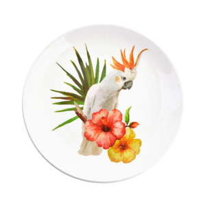 Dekoracyjny talerz ceramiczny Clayre & Eef Tropico, ⌀ 20 cm