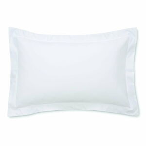 Biała poszewka na poduszkę z satyny bawełnianej Bianca Luxury, 50x75 cm