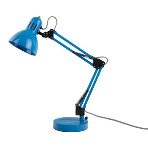 Jasnoniebieska lampa stołowa z metalowym kloszem (wysokość 52 cm) Funky Hobby – Leitmotiv