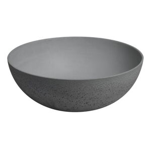 Szara umywalka betonowa Sapho Formigo, ø 39 cm