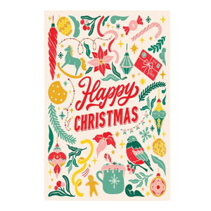 Ręcznik bawełniany eleanor stuart Happy Christmas, 46 x 71 cm