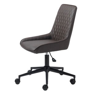 Ciemnobrązowe krzesło biurowe Unique Furniture Milton