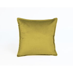 Żółta aksamitna poduszka Velvet Atelier Tercio , 45x45 cm