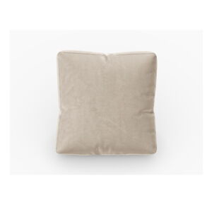 Beżowa aksamitna poduszka na sofę modułową Rome Velvet - Cosmopolitan Design