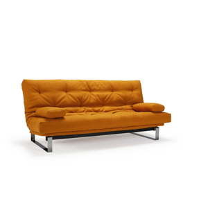 Pomarańczowa rozkładana sofa Innovation Minimum Elegant Elegance Burned Curry