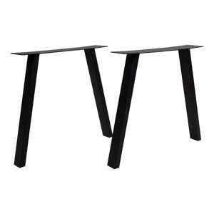 Czarne stalowe nogi do stołu House Nordic Nimes, dł. 71 cm