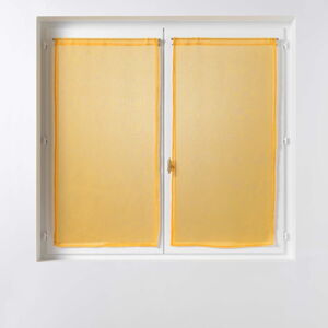 Żółte firanki zestaw 2 szt. 60x90 cm Sandra – douceur d'intérieur