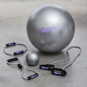 Zestaw dużej piłki fitness i akcesoriów do ćwiczeń InnovaGoods BTK