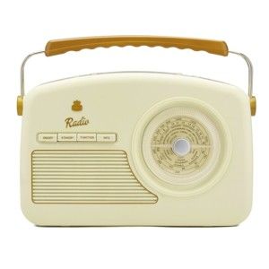 Kremowe radio GPO Rydell Nostalgic Dab Radio Cream