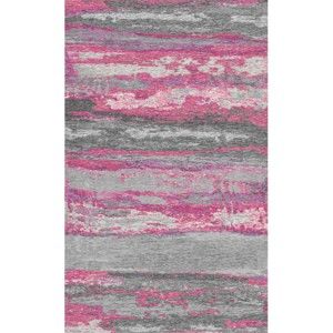 Szaro-różowy dywan Kate Louise Vintage, 110x160 cm
