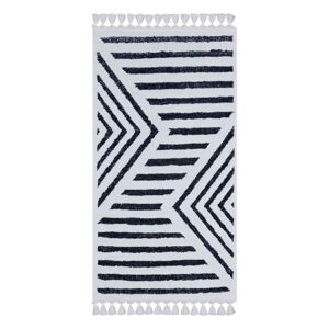 Biało-niebieski dywan odpowiedni do prania 180x120 cm − Vitaus