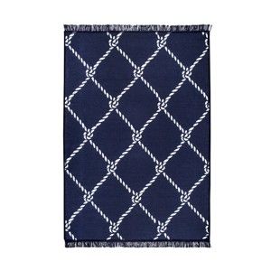 Niebiesko-biały dywan dwustronny Cihan Bilisim Tekstil Rope, 80x150 cm